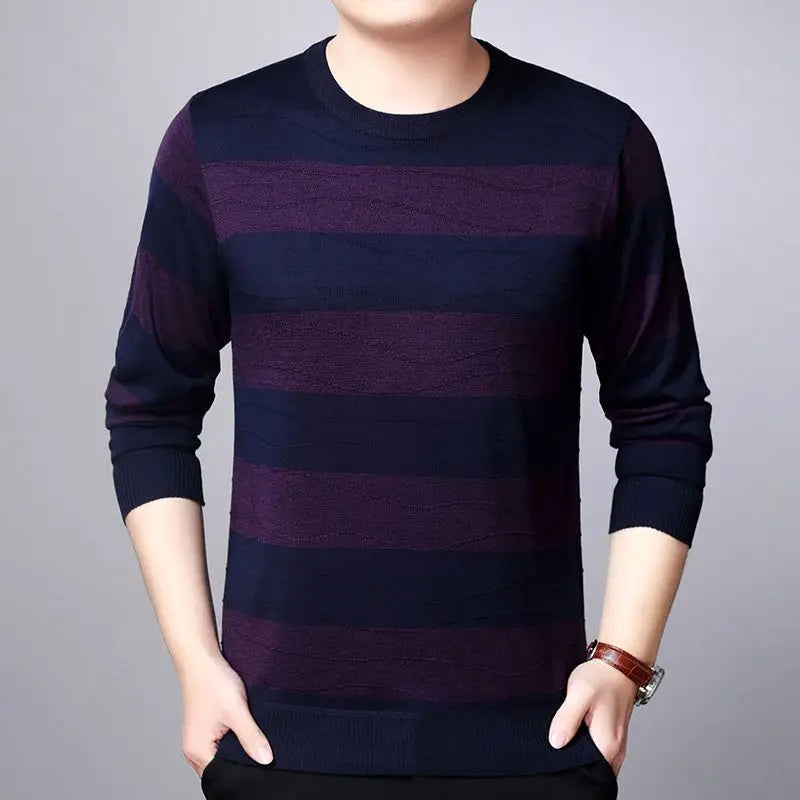 Norin - Modieuze Sweater met strepen voor heren