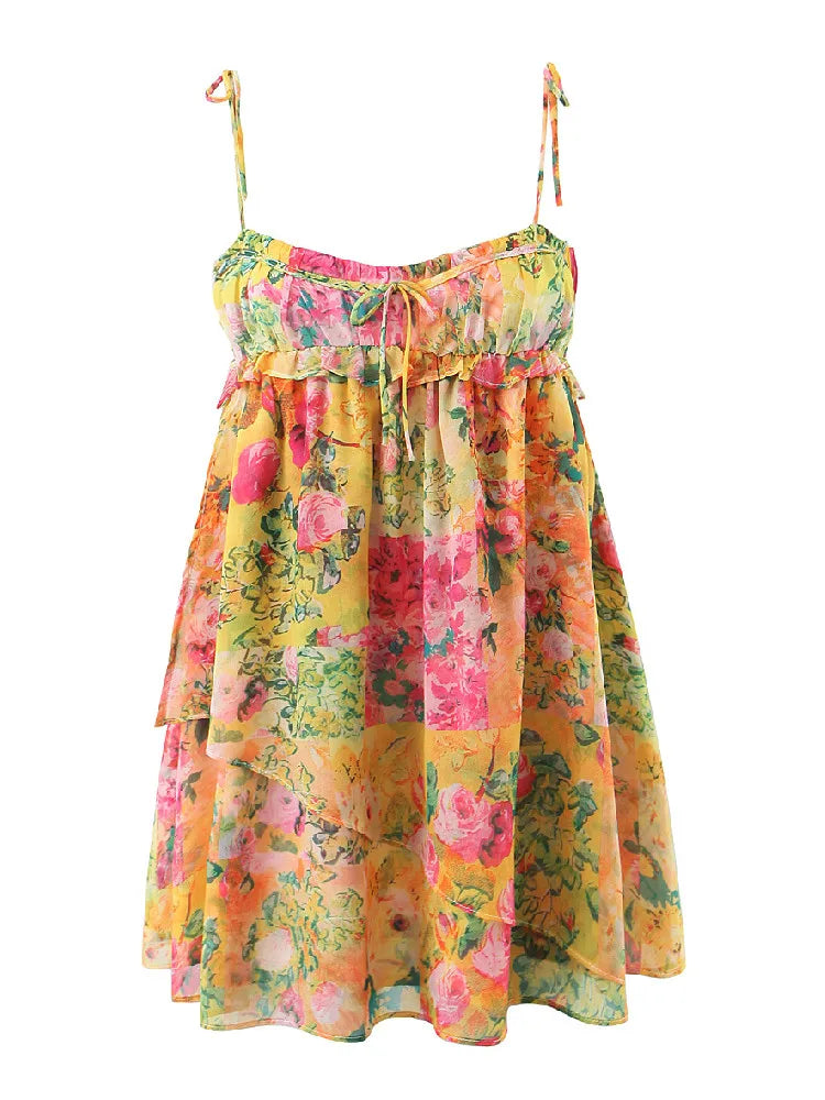 KENNEDY - Bloemenprint Minijurk