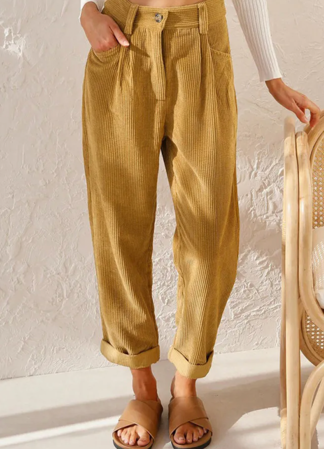 FELICITAS - Chique corduroy broek