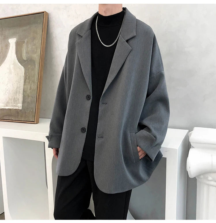 CHRISTIAAN - Heren Freizeitblazer in losse Britse stijl