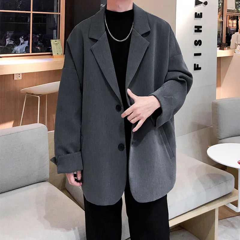 CHRISTIAAN - Heren Freizeitblazer in losse Britse stijl