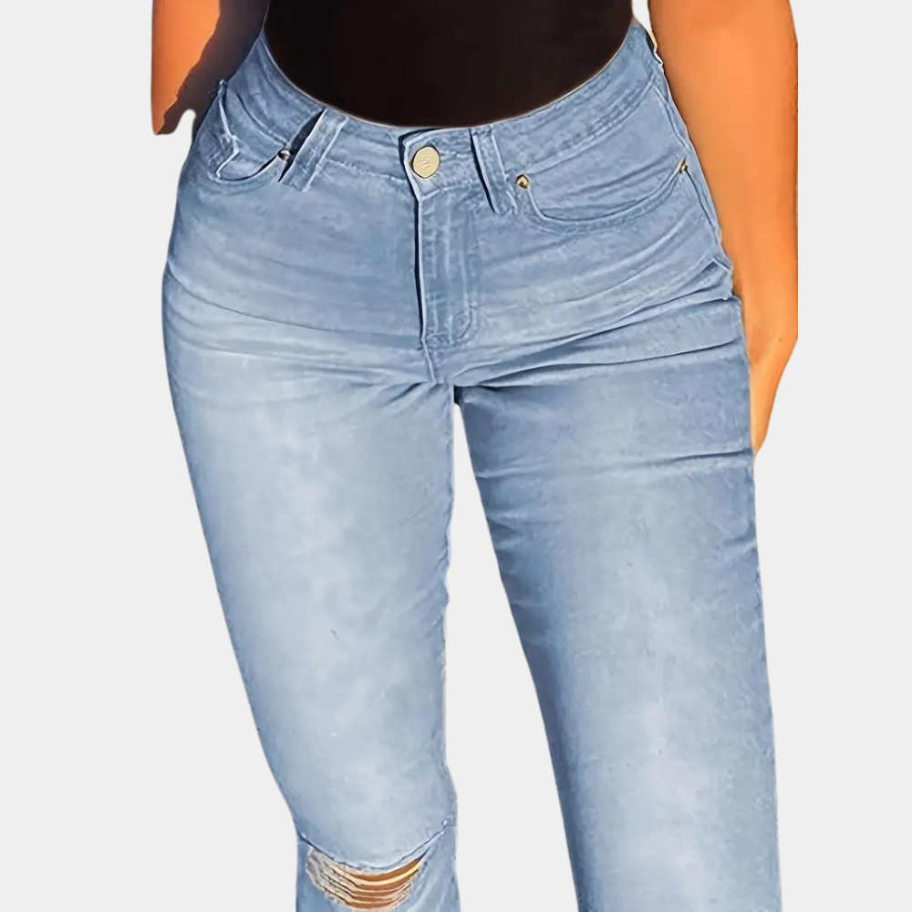 ELIZABETH - Stijlvolle Gescheurde Jeans