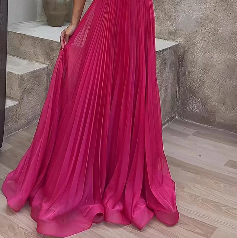 LIESE - Elegante kleurrijke avondjurk