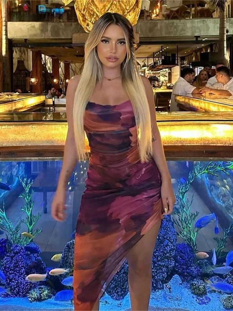 RIE - Dames Schoudervrij Bodycon Zomerjurk
