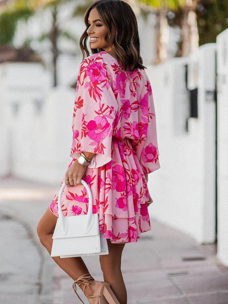 AGNES - Casual jurk met bloemenprint