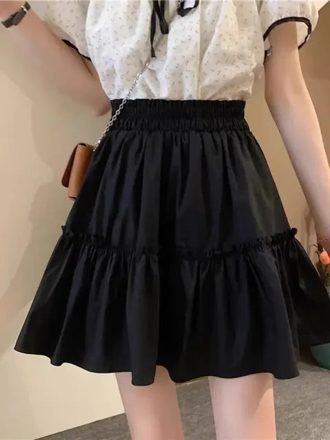 NATALIA - A-lijn casual rok met hoge taille