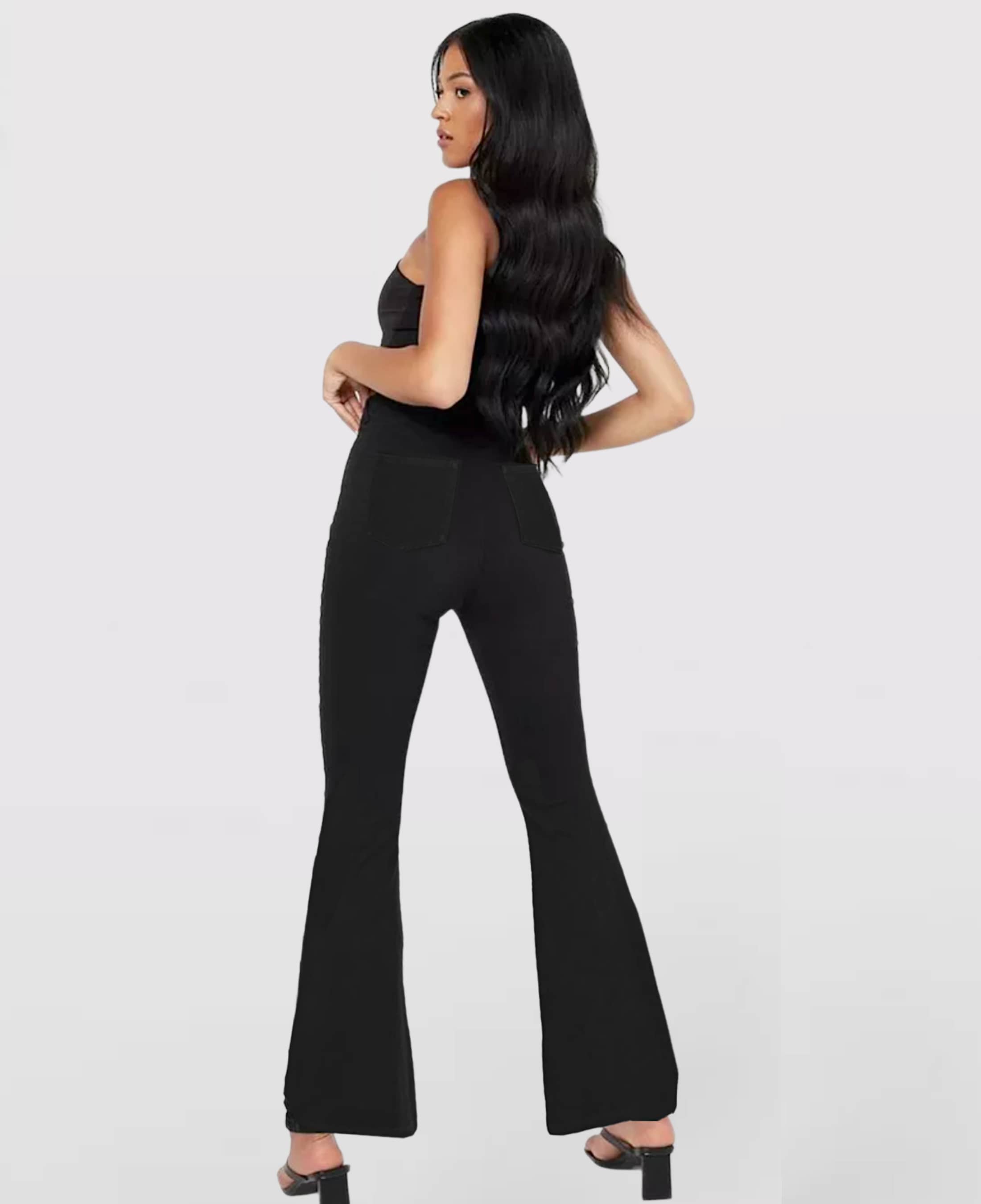 CAROLIEN - Dames Hoge Taille Stretchbare Flare Jeans