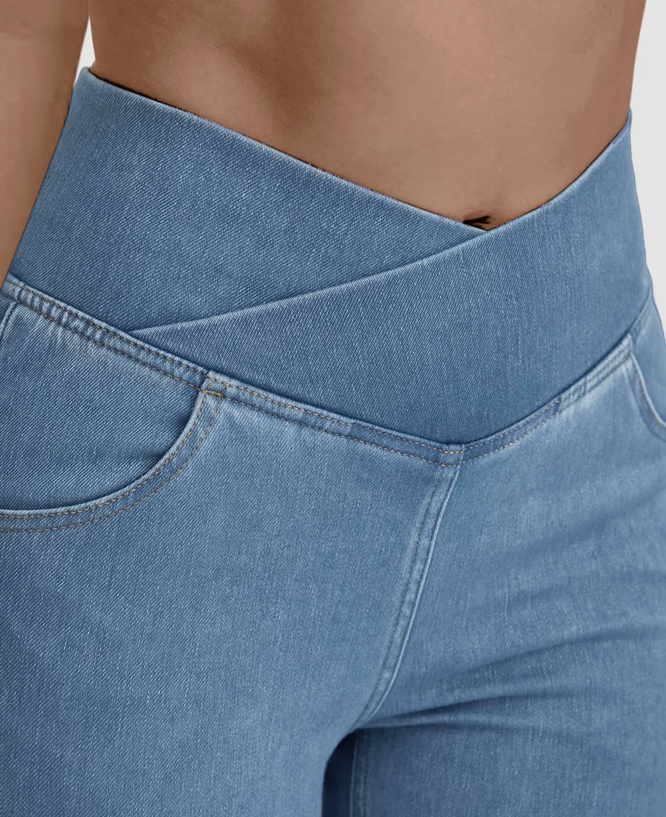 CAROLIEN - Dames Hoge Taille Stretchbare Flare Jeans