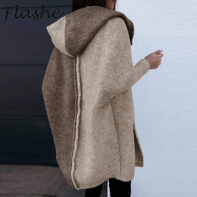 VESPERTINE - Elegant Gebreide Hoodie Vest