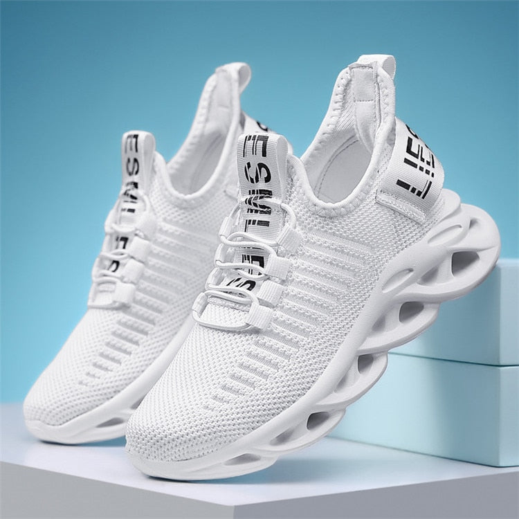 Heren Sport Sneakers | Ademend Mesh Design | Lichtgewicht Hardloopschoenen | Slip-On Casual Trainers