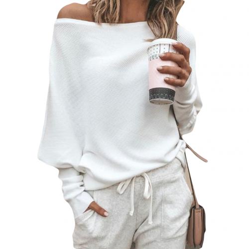 LEONIE - Chique off-the-shoulder gebreide trui