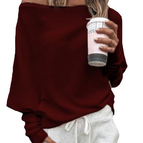 LEONIE - Chique off-the-shoulder gebreide trui