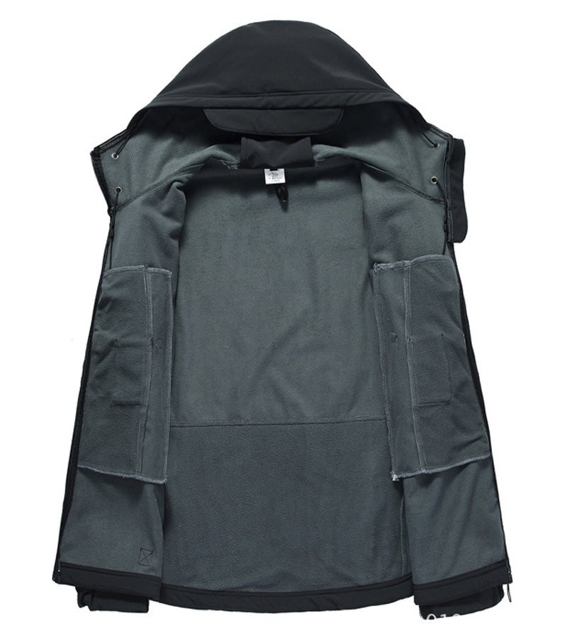 FRANZ - Herenjas - Tactische Waterdichte Winddichte Softshell Jas - met Capuchon