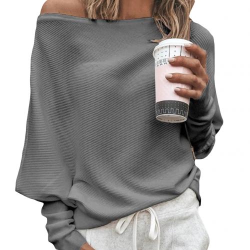 LEONIE - Chique off-the-shoulder gebreide trui