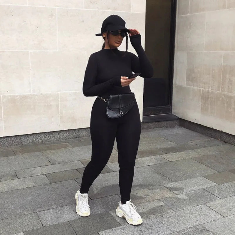 AMINA - Casual Skinny Fashion Jumpsuit