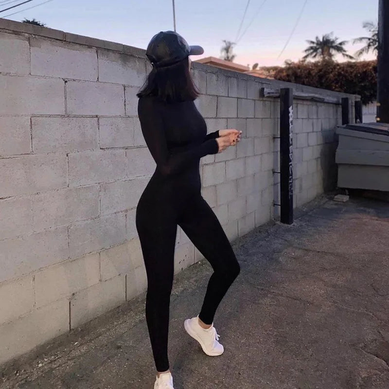 AMINA - Casual Skinny Fashion Jumpsuit