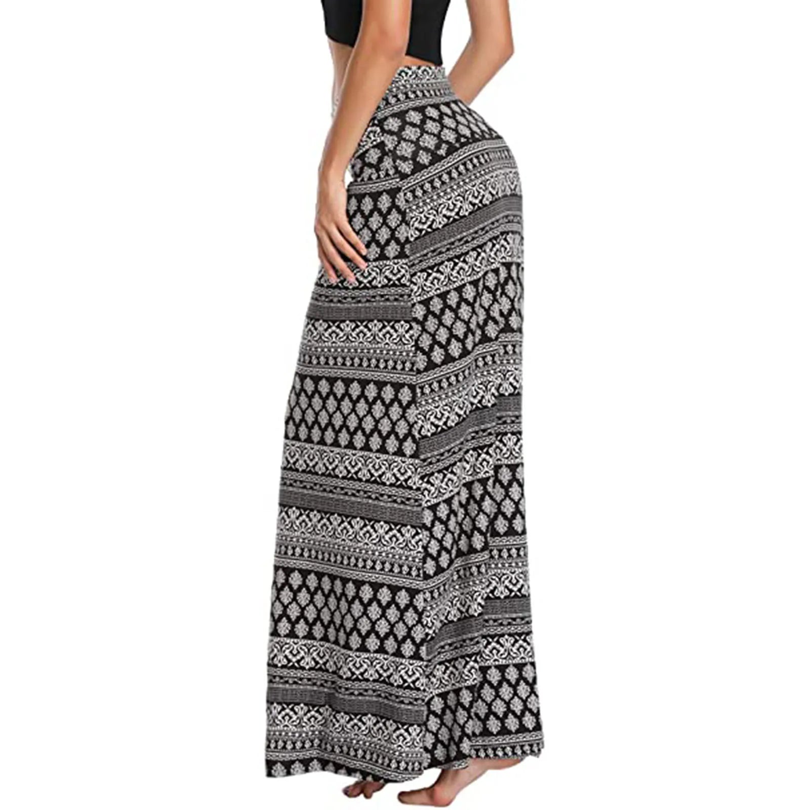 ISOLBE - Bohemian Print Maxi-rok