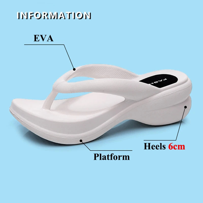 EMMA - Platformslippers met cliptoe voor antislip