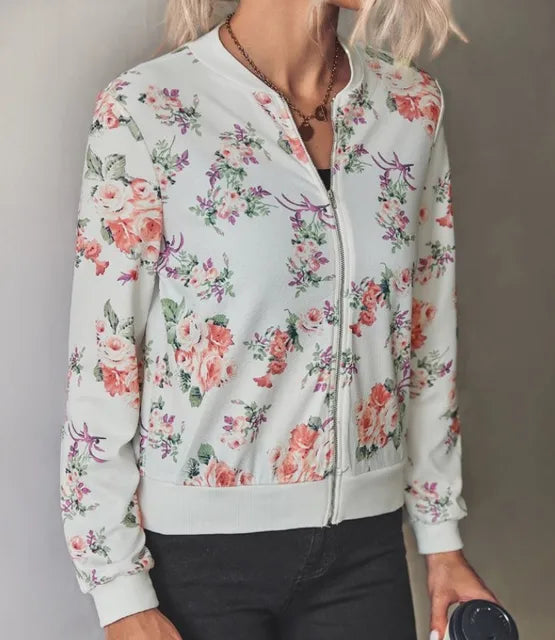 ADALYNN - Jas met Bloemenpatroon