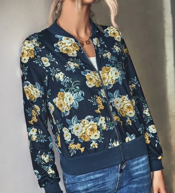 ADALYNN - Jas met Bloemenpatroon