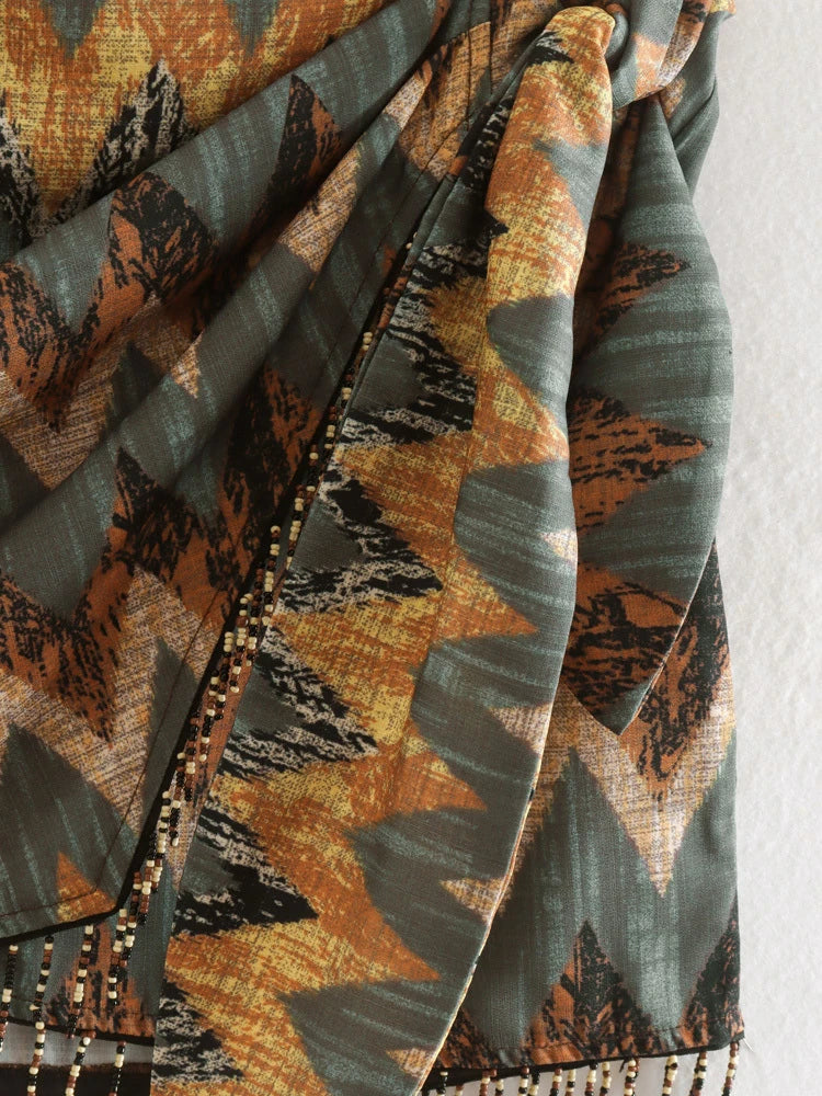 VIORICA - Vintage Print Mini-Rok