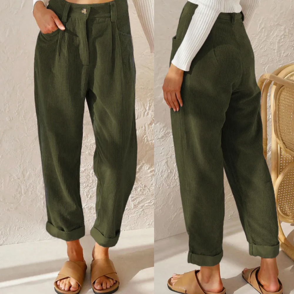 FELICITAS - Chique corduroy broek