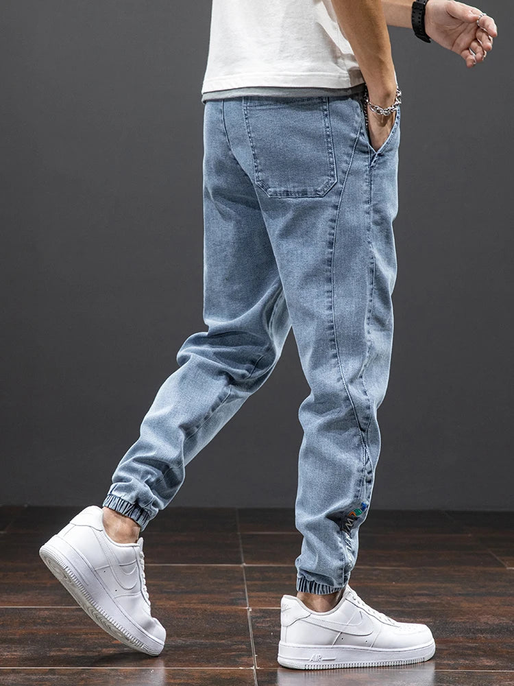 ITALO - Heren Blauwe Cargo Jeans