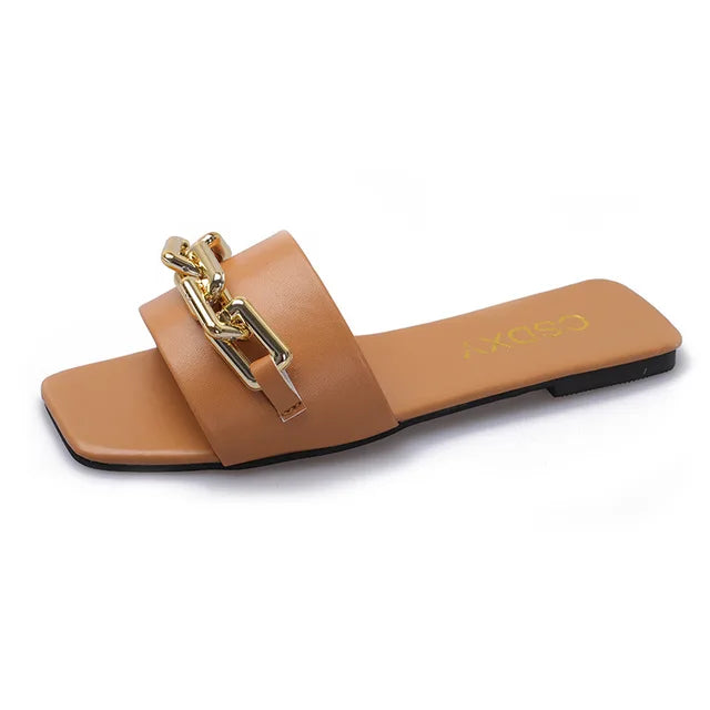 ANNA - Flat sandals with single strap for women