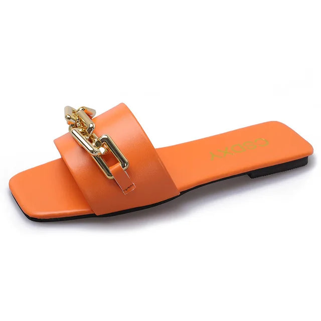 ANNA - Flat sandals with single strap for women