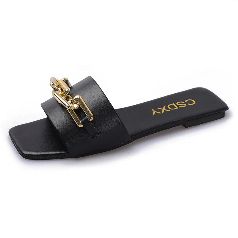 ANNA - Flat sandals with single strap for women