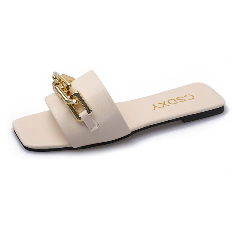 ANNA - Flat sandals with single strap for women