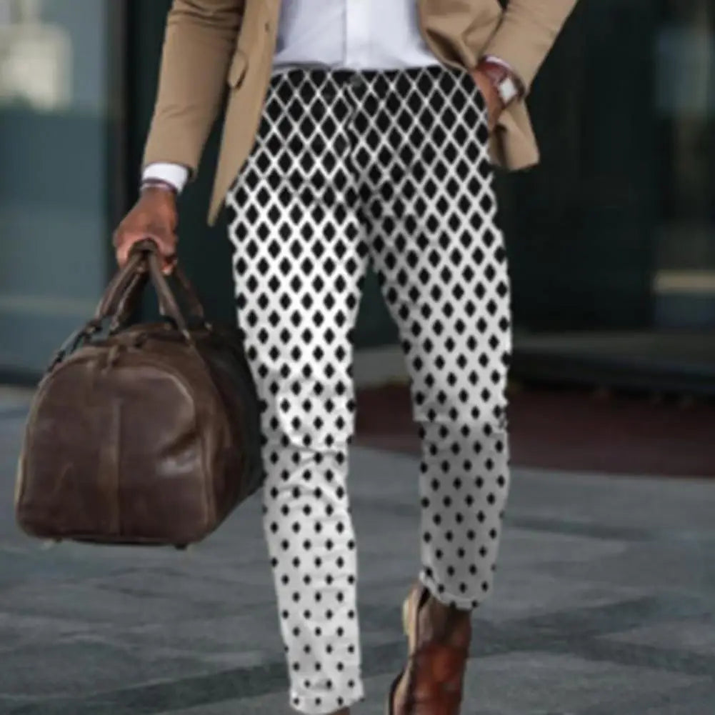 EVERT - Geruite chino broek voor heren