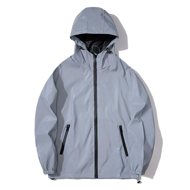 KLAUS - Heren Nachtreflecterende waterdichte en winddichte hoodie