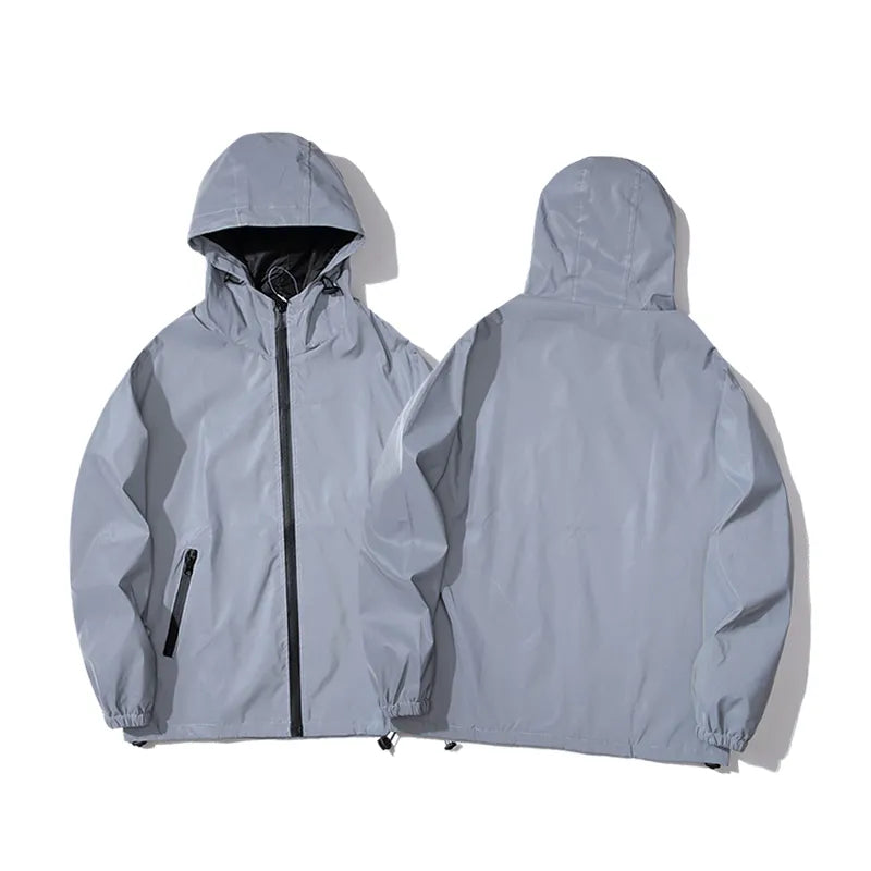 KLAUS - Heren Nachtreflecterende waterdichte en winddichte hoodie