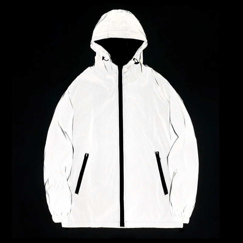 KLAUS - Heren Nachtreflecterende waterdichte en winddichte hoodie