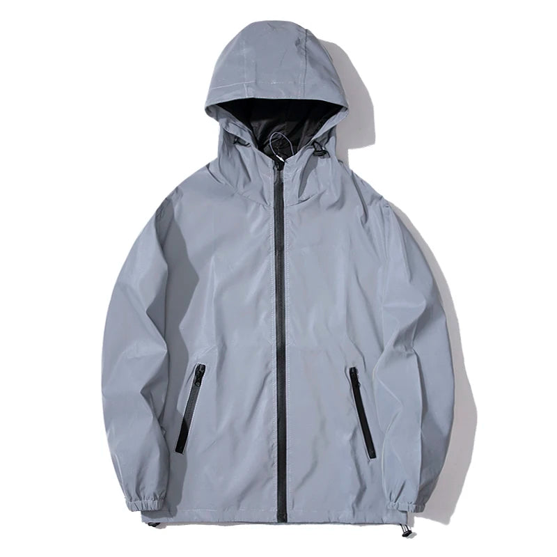 KLAUS - Heren Nachtreflecterende waterdichte en winddichte hoodie