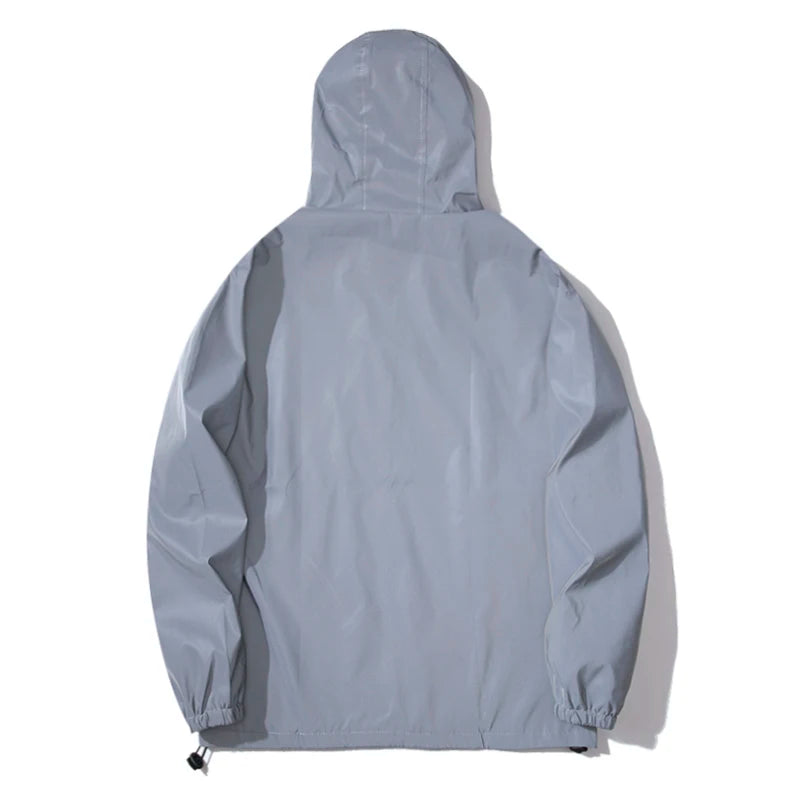 KLAUS - Heren Nachtreflecterende waterdichte en winddichte hoodie