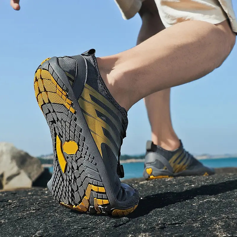 QUIRIJN - Heren Zomersport Schoenen - Antislip Rubberen Buitenzool voor Wandelen, Duiken en Watersporten