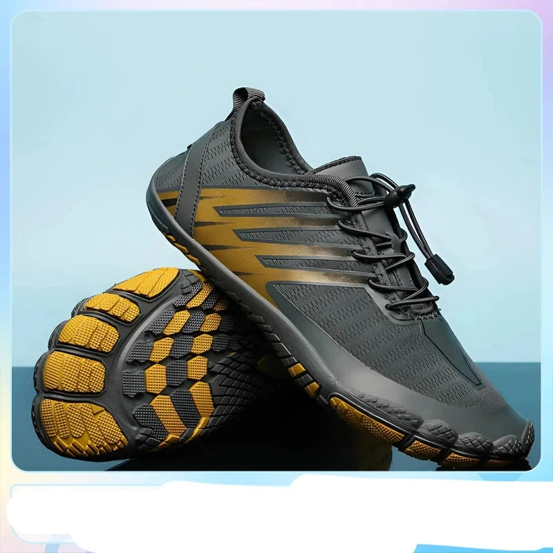 QUIRIJN - Heren Zomersport Schoenen - Antislip Rubberen Buitenzool voor Wandelen, Duiken en Watersporten