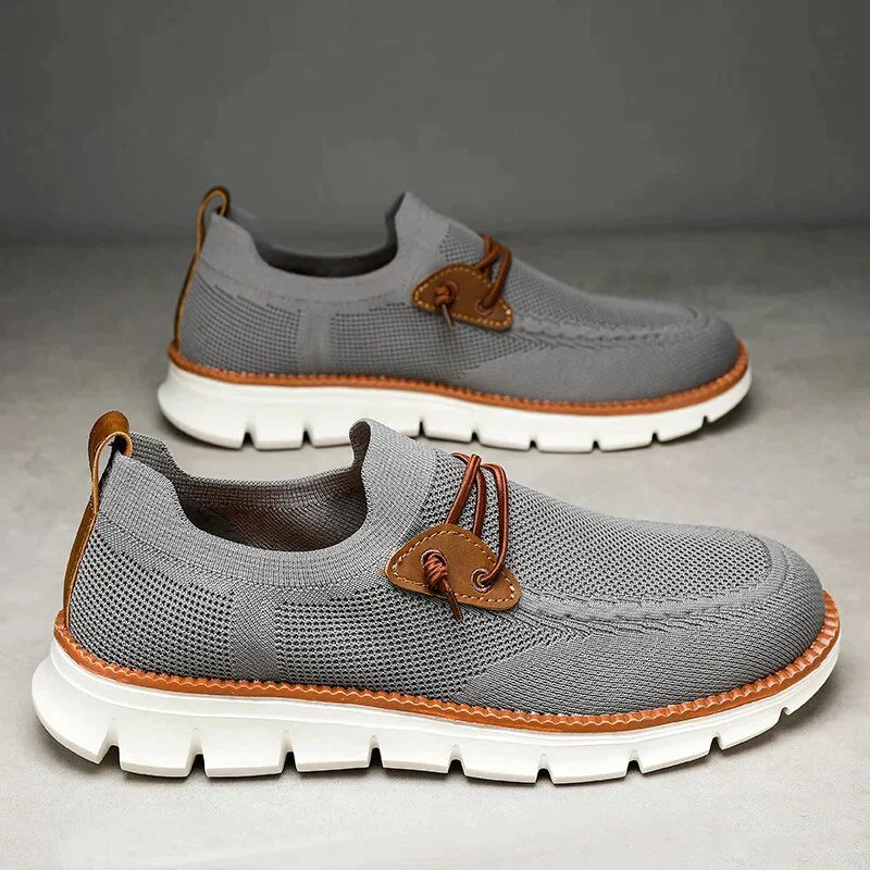 KARL - Heren Gebreide Mesh Ademende Rij-Mocassins