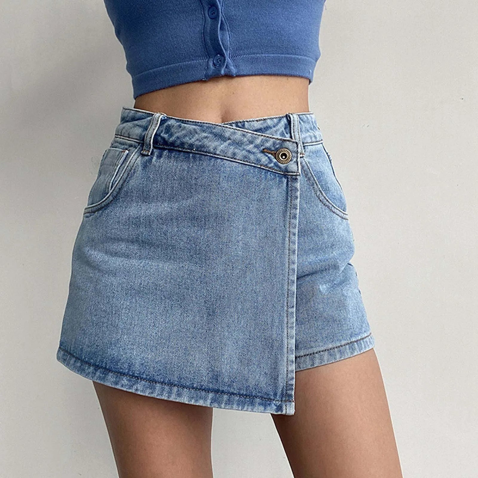BRYONY - Vintage Denim A-lijn Rok