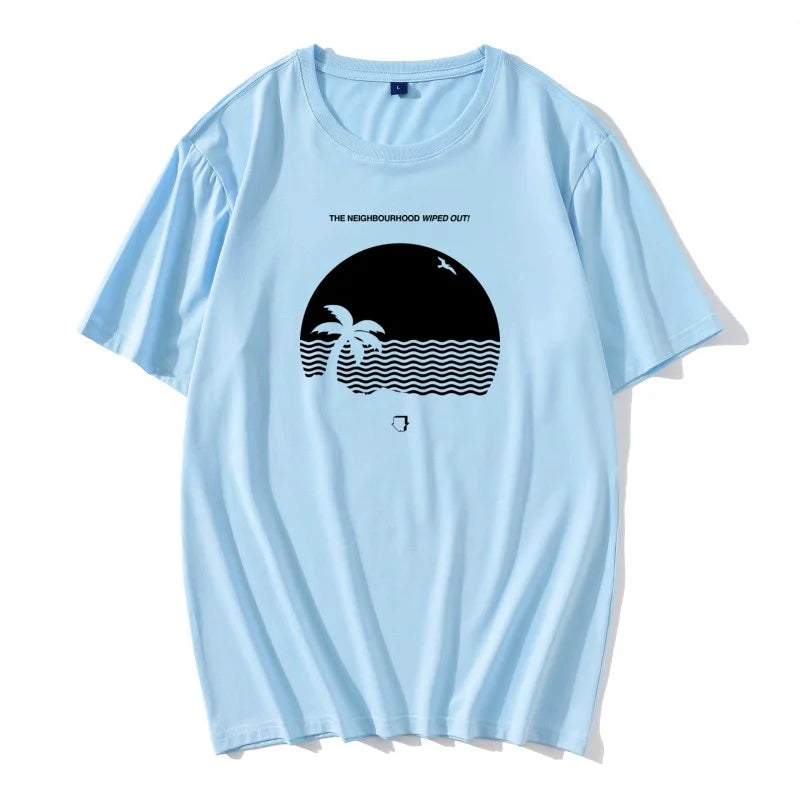 SERGIO - Heren Bedrukt Strand T-Shirt