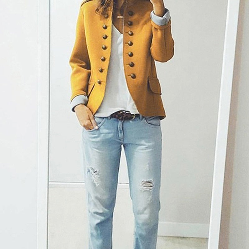 MARIT - Premium blazer met knopen en zakken
