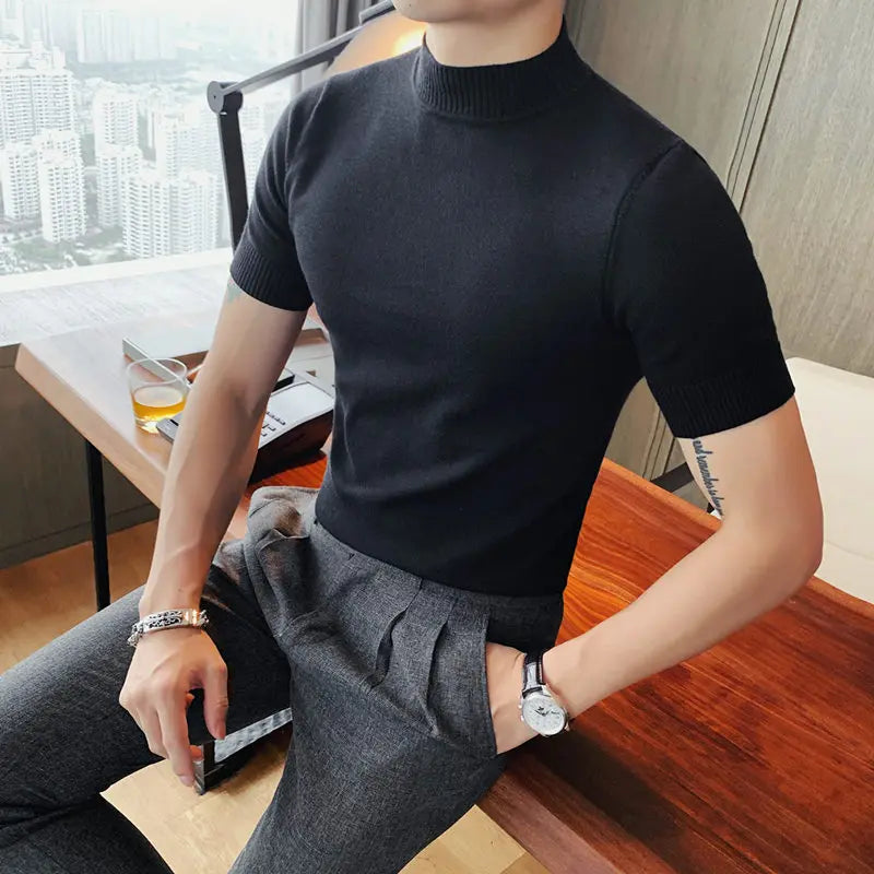 JAVIER - Zomer Slim Gebreid T-Shirt