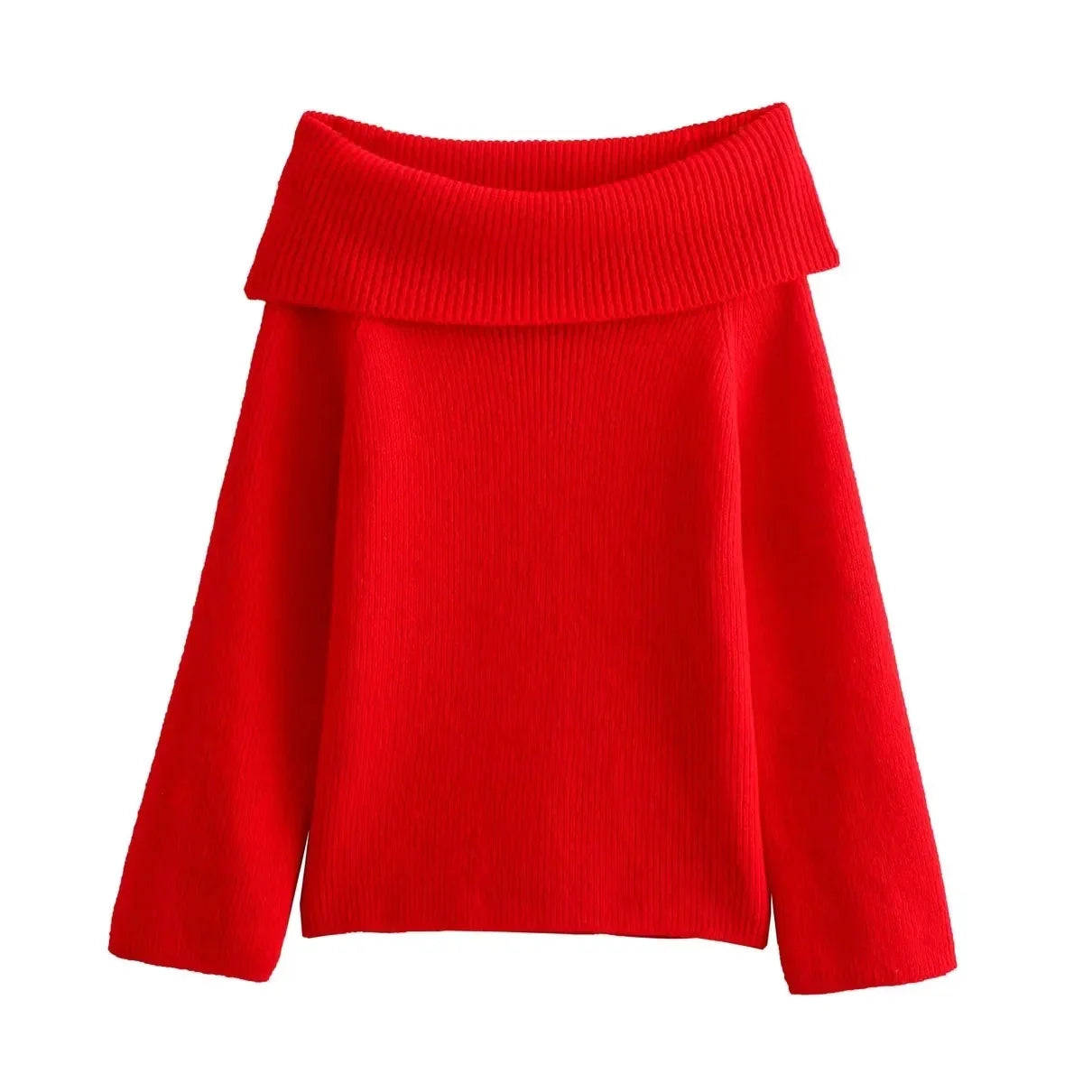 LEDA - Off-Shoulder Gebreide Trui