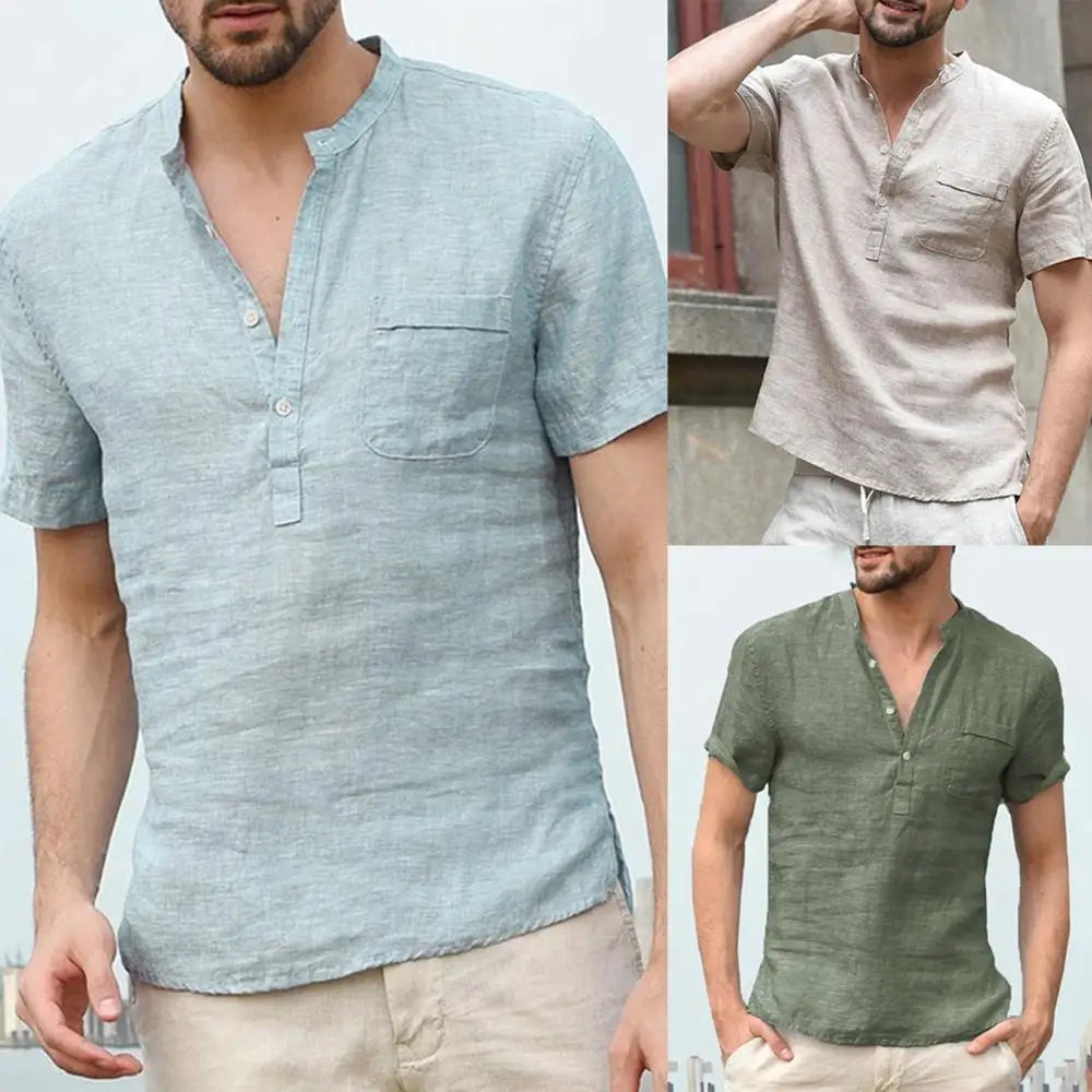 ARTUR - Casual Zomer Linnen T-Shirt