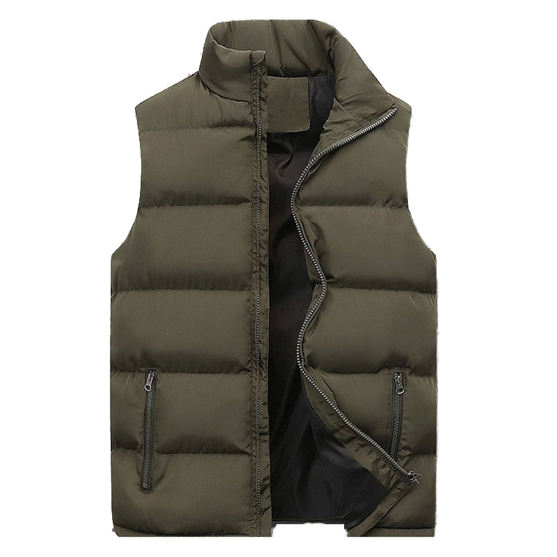 CHRISTOPH - Bodywarmer - gevoerd met opstaande kraag en rits