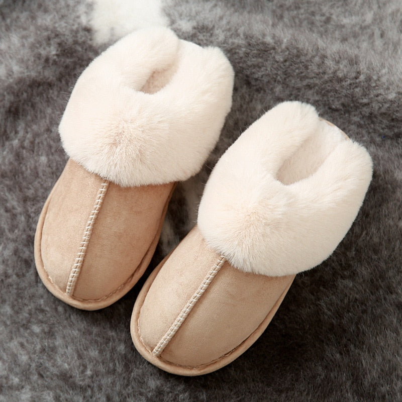 KLARA - Dames winterwarmende bonten pantoffels