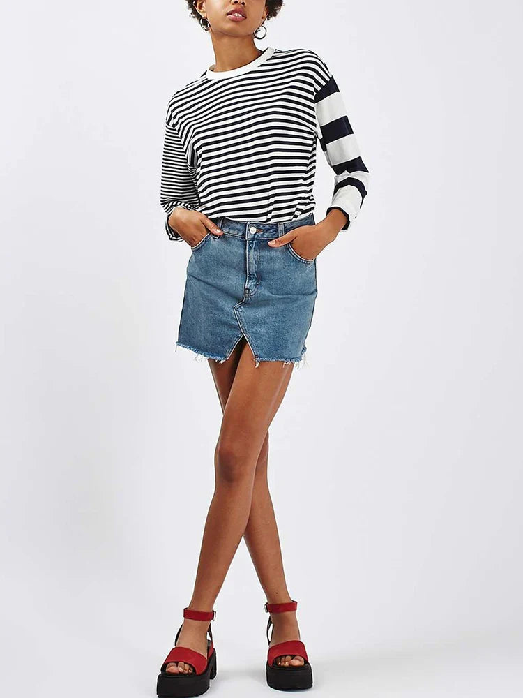 ZEPHYRINE - Elegante Jeansrok