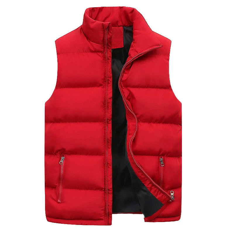 CHRISTOPH - Bodywarmer - gevoerd met opstaande kraag en rits